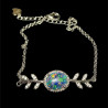 Bracelet argent opale triplet mosaïque