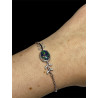 Bracelet argent opale triplet mosaïque