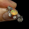 Bague argent  opale welo facettée