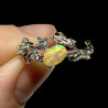 Bague argent  opale welo facettée