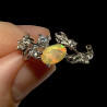 Bague argent  opale welo facettée