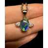 pendentif argent 925 "ailes" opale triplet Australie
