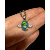 pendentif argent 925 "ailes" opale triplet Australie