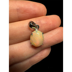 Pendentif argent Opale Ethiopienne