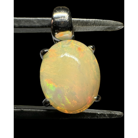 Pendentif argent Opale Ethiopienne