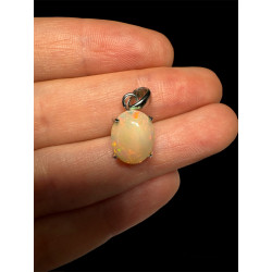 Pendentif argent Opale Ethiopienne