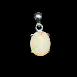 Pendentif argent Opale Ethiopienne