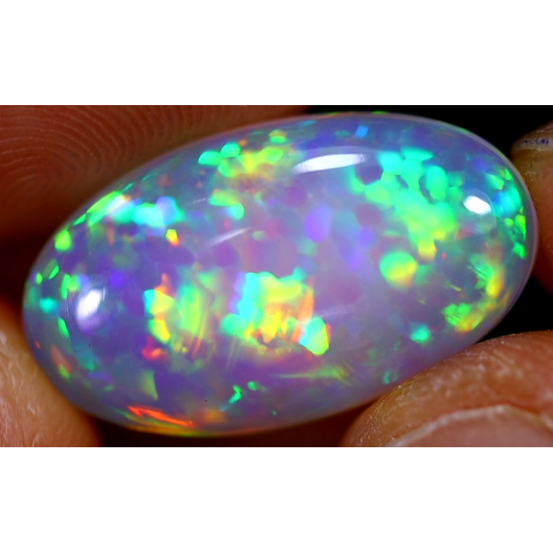 Opale éthiopienne honeycomb rainbow crystal 8.85 carats