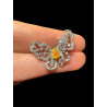 Pendentif argent "papillon" Opale Ethiopienne facettée