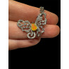 Pendentif argent "papillon" Opale Ethiopienne facettée