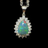 Pendentif argent Opale Ethiopienne