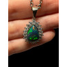 Pendentif argent Opale Ethiopienne