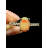 Bague argent opale welo facettée