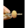 Bague argent opale welo facettée