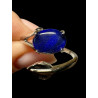 Bague argent feuille opale triplet bleu australien