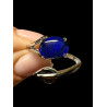 Bague argent feuille opale triplet bleu australien