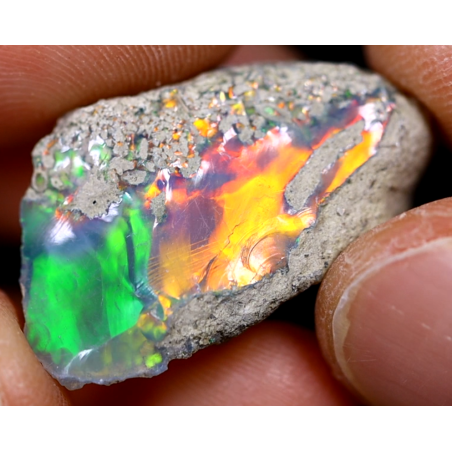 Opale brute ethiopienne TOP GRADE de 15.50 carats