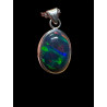 Exceptionnel Pendentif argent massif Opale welo  Top Grade