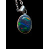 Exceptionnel Pendentif argent massif Opale welo  Top Grade