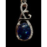 Pendentif argent 925 coeur opale triplet Australie