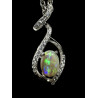 Pendentif argent 925 opale Coober Pedy Australie
