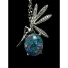 Pendentif fée argent Opale triplet mosaïque