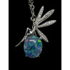 Pendentif fée argent Opale triplet mosaïque