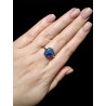 Bague argent opale triplet mosaïque australienne