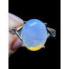 Bague argent opale crystal Coober Pedy
