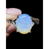 Bague argent opale crystal Coober Pedy