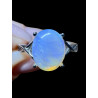 Bague argent opale crystal Coober Pedy