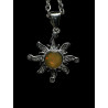 Pendentif argent soleil Opale Ethiopienne