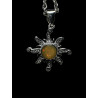 Pendentif argent soleil Opale Ethiopienne
