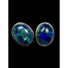 Boucles d'oreilles puces opales triplets australiennes