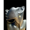 Boucles pendantes opales Coober Pedy Australie