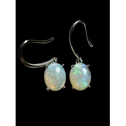 Boucles pendantes opales Coober Pedy Australie