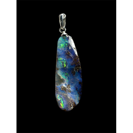 Pendentif argent opale boulder 16.25 carats