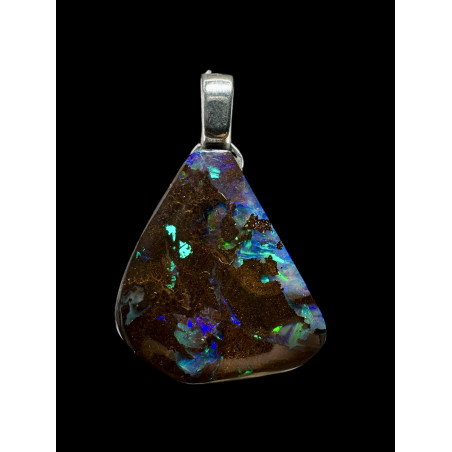 Pendentif argent opale boulder 27.20 carats