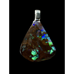 Pendentif argent opale boulder 27.20 carats