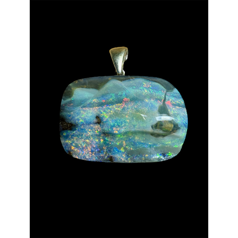 Pendentif argent opale boulder 83.35 carats