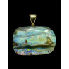 Pendentif argent opale boulder 83.35 carats