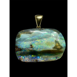 Pendentif argent opale boulder 83.35 carats