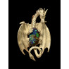 Pendentif argent "Dragon" opale Boulder Australie