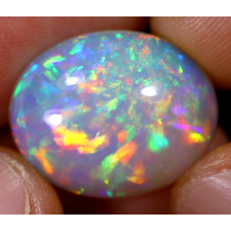 Opale éthiopienne rainbow crystal 9.70 carats TOP GRADE