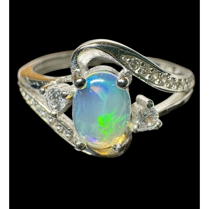 Bague argent opale welo