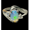 Bague argent opale welo