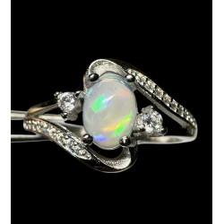 Bague argent opale welo