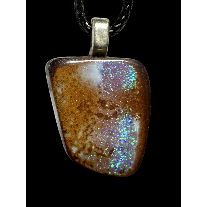 Pendentif argent opale boulder 21.85 carats