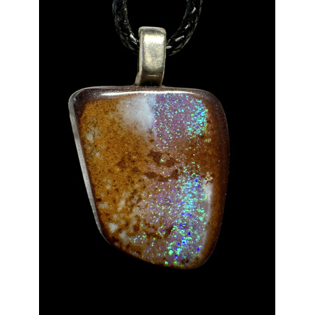 Pendentif argent opale boulder 21.85 carats