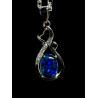 Pendentif argent 925 coeur opale triplet Australie